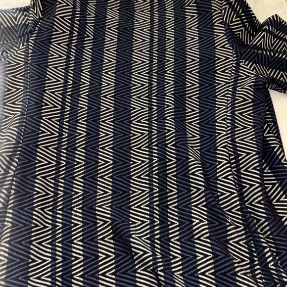 Jones Studio Jacket Long Geometric Print Open Front Dress Coat Blazer Pockets A - Picture 10 of 15